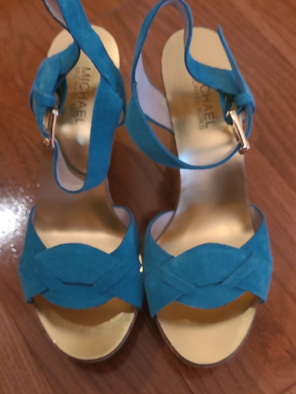Michael Kors Teal Wedges